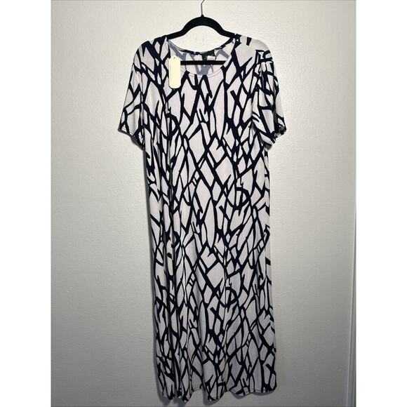 JOSTAR Slinky Travel Knit Knee Length Sleeveless TANK DRESS Women's Size Small - Picture 2 of 7